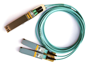 NVIDIA Active Optical Splitter Cable, IB Twin Port HDR 200Gb/s to 2x100Gb/s, OSFP to 2xQSFP56, 20 meters, Part ID: MFA7U40-H020
