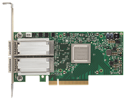 Mellanox ConnectX-4 EN Dual Port 50 Gigabit Ethernet Adapter Card, PCIe 3.0x8 - Part ID: MCX414A-GCAT