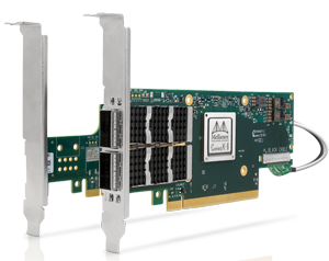 Mellanox ConnectX-6 VPI Dual Port HDR100 100Gb/s InfiniBand & Ethernet Adapter Card - Socket Direct 2x PCIe 3.0 x16 - Part ID: MCX654106A-ECAT