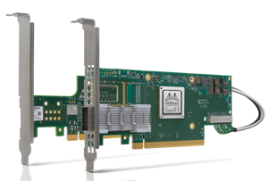 Mellanox ConnectX-6 VPI Single Port HDR 200Gb/s InfiniBand & Ethernet Adapter Card - Socket Direct 2x PCIe 3.0 x16 - Part ID: MCX654105A-HCAT